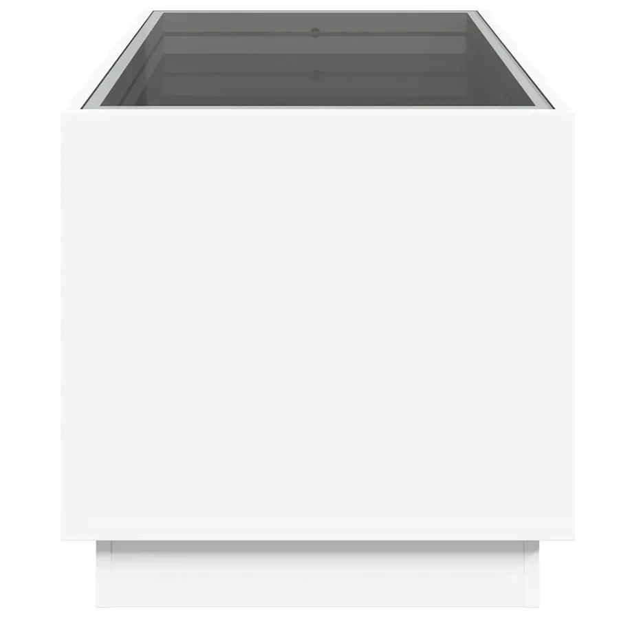 Table basse avec LED infini blanc 70x50x50 cm - 7