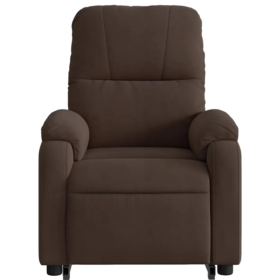 Fauteuil inclinable marron tissu microfibre - 9