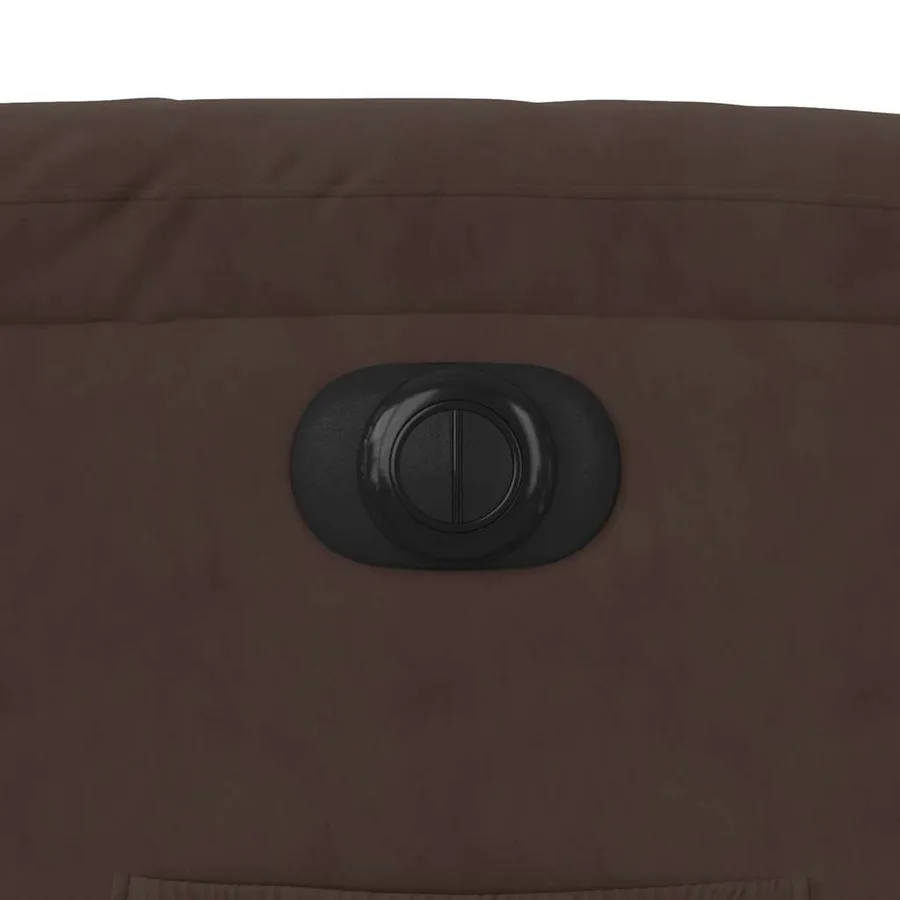 Fauteuil inclinable électrique marron tissu microfibre - 12