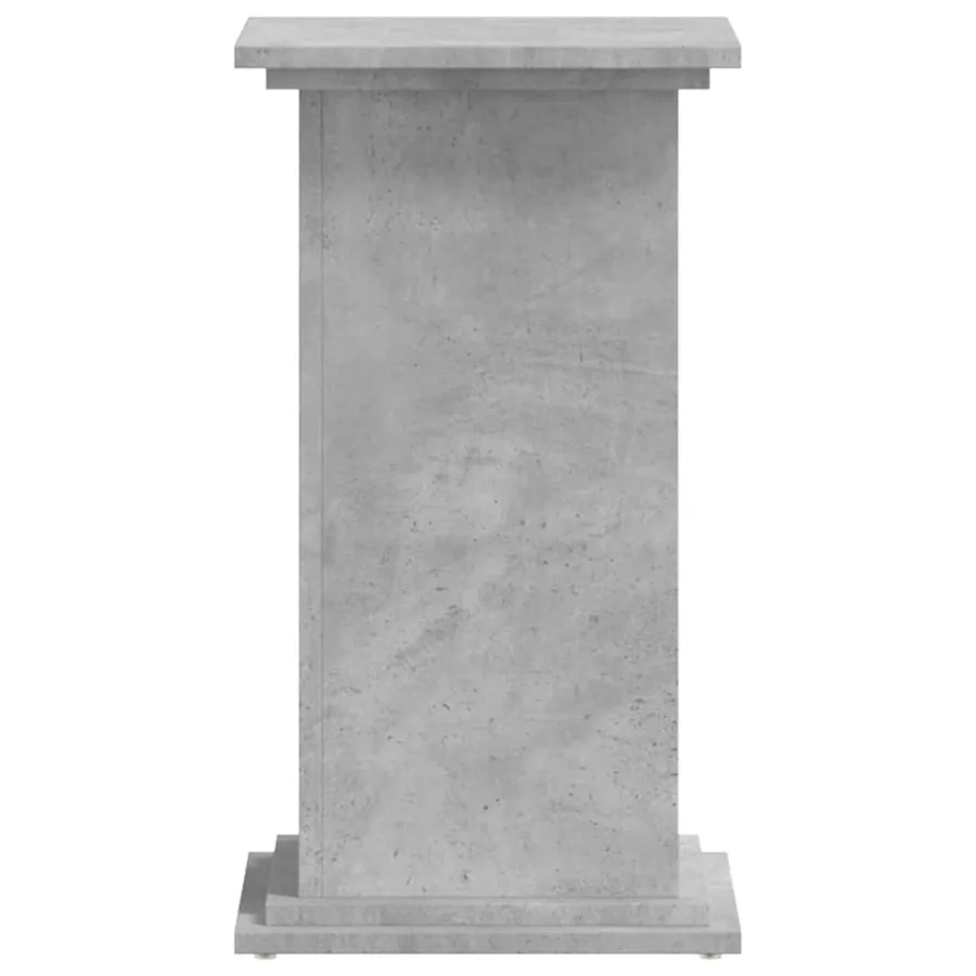 Support pour plantes gris béton 33x33x60 cm bois d'ingénierie - 5