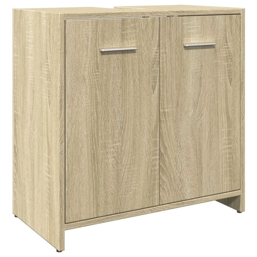 Ensemble de meubles de salle de bain 3 pcs chêne sonoma - 6