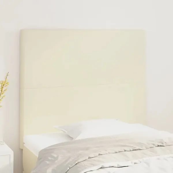 Tête de lit Crème 80x5x118/128 cm Similicuir