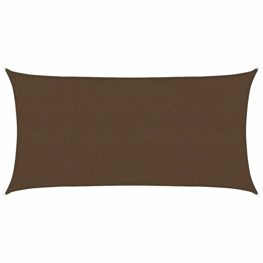 Voile d'ombrage 160 g/m² Marron 2x3,5 m PEHD - 2