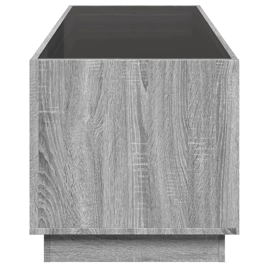 Table basse avec LED infini sonoma gris 90x50x50 cm - 7