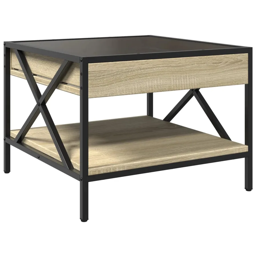 Table basse avec LED infini chêne sonoma 50x50x38 cm - 8