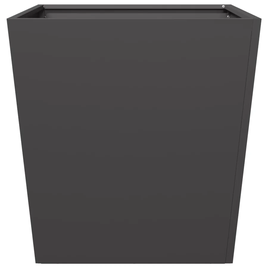 Jardinières 2 pcs noir 50x50x50 cm acier - 6