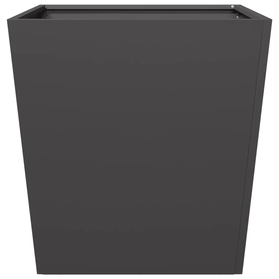 Jardinières 2 pcs noir 50x50x50 cm acier - 7