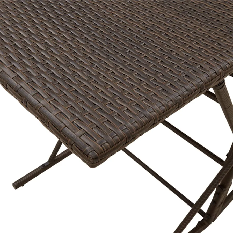 Ensemble à manger de jardin et coussins 7 pcs marron rotin - 8