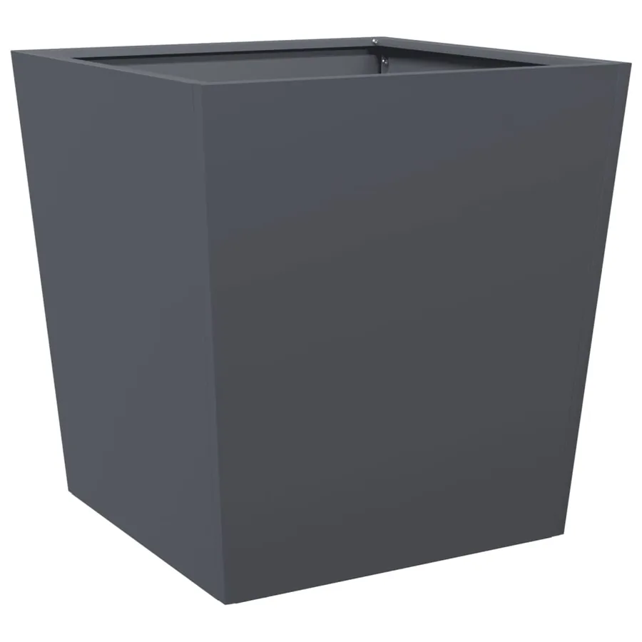 Jardinières 2 pcs anthracite 50x50x50 cm acier - 5