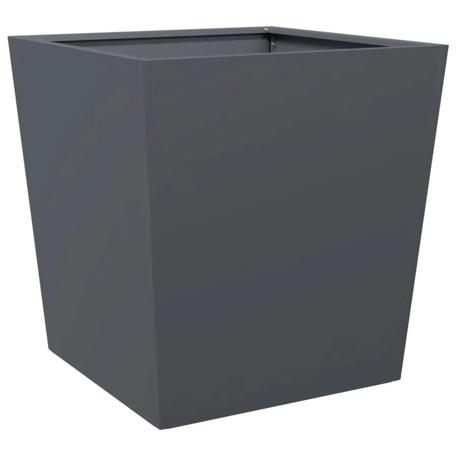 Jardinières 2 pcs anthracite 50x50x50 cm acier - 8