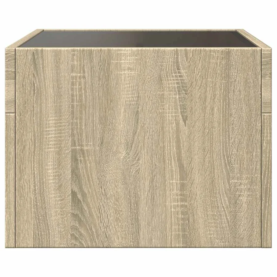 Table basse avec LED infini chêne sonoma 40x40x30 cm - 7