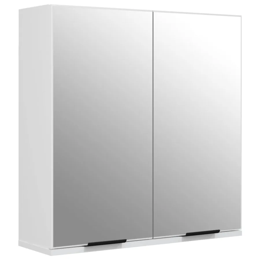 Ensemble d'armoires salle de bain 3 pcs blanc bois d'ingénierie - 7