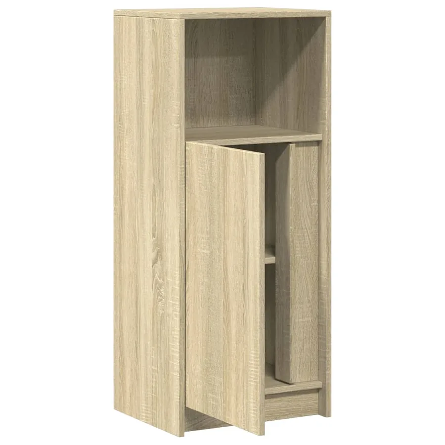 Buffet avec LED chêne sonoma 42,5x34x100 cm bois d'ingénierie - 7