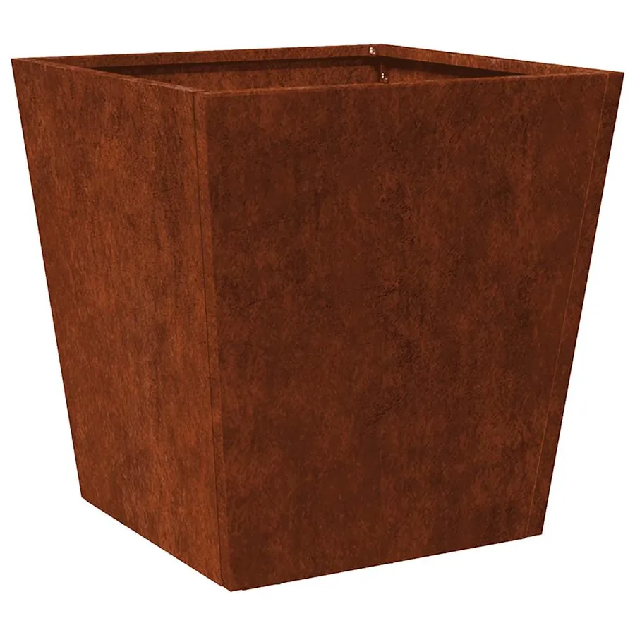 Jardinières 2 pcs 40x40x40 cm acier résistant aux intempéries - 9