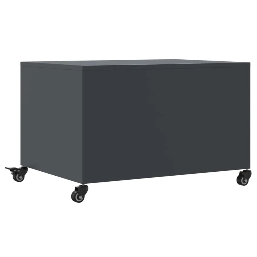 Table basse anthracite 68x50x43,5 cm acier - 8