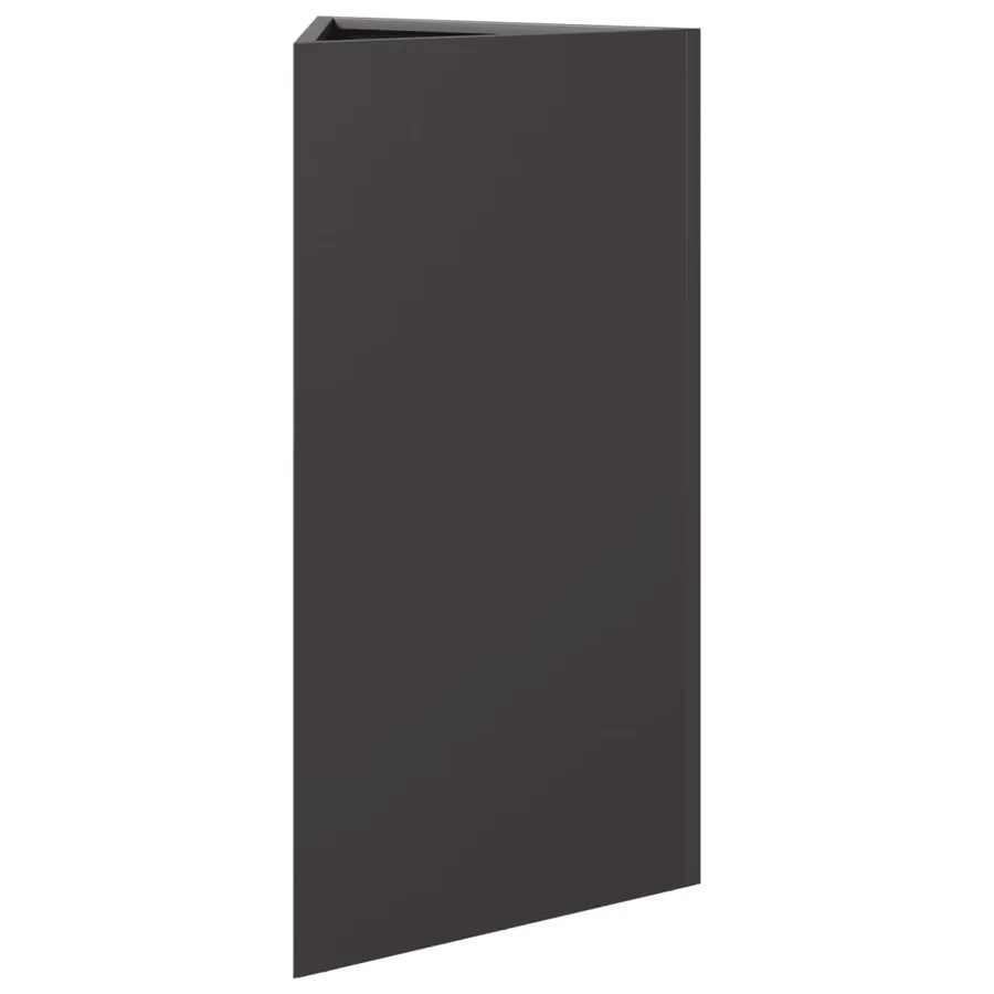 Jardinière noir triangulaire 40x34,5x75 cm acier - 4
