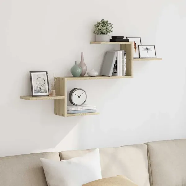 Étagère murale chêne sonoma 104x15x49 cm bois d'ingénierie