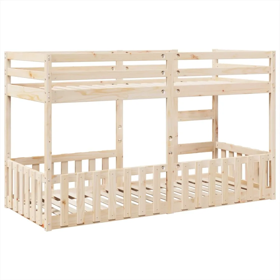 Lit superposé 80x200 cm Bois de pin massif - 7
