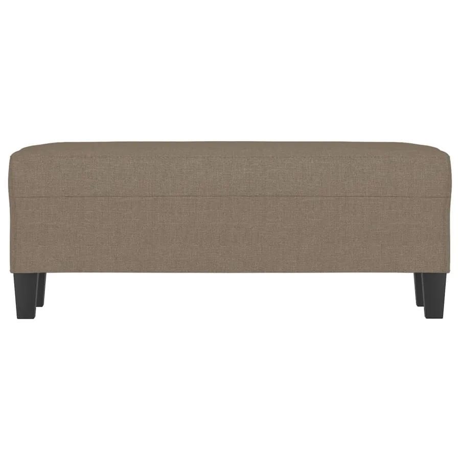 Banc Taupe 100x35x41 cm Tissu - 3