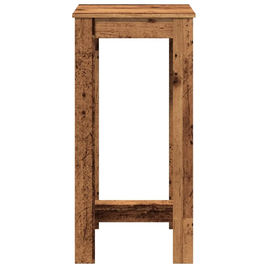 Table de bar vieux bois 51x50x103,5 cm bois d'ingénierie - 4