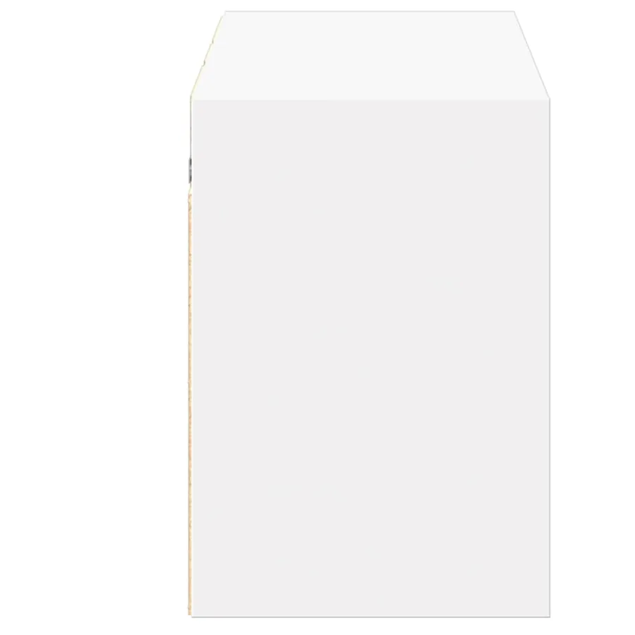 Meuble TV mural avec lumières LED blanc 130x31x45 cm - 7
