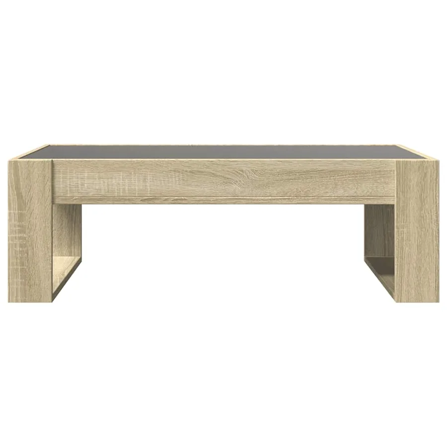 Table basse avec LED infini chêne sonoma 90x53x30 cm - 6