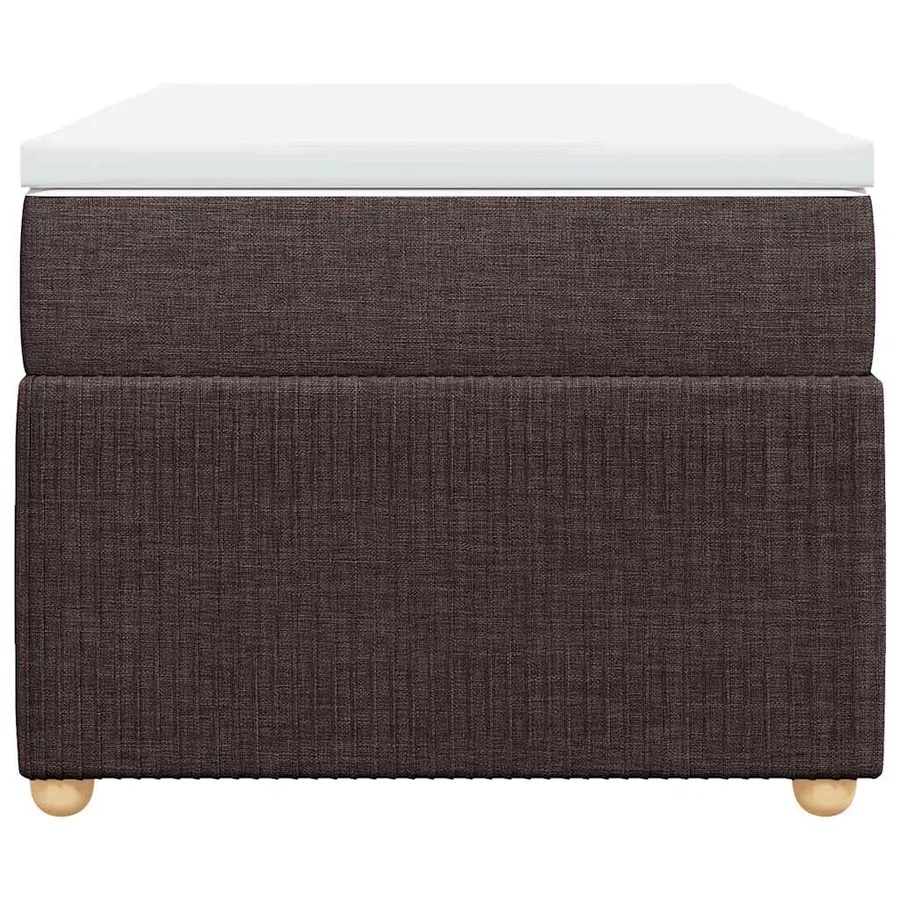 Sommier à lattes de lit avec matelas Marron foncé 100x200 cm - 4