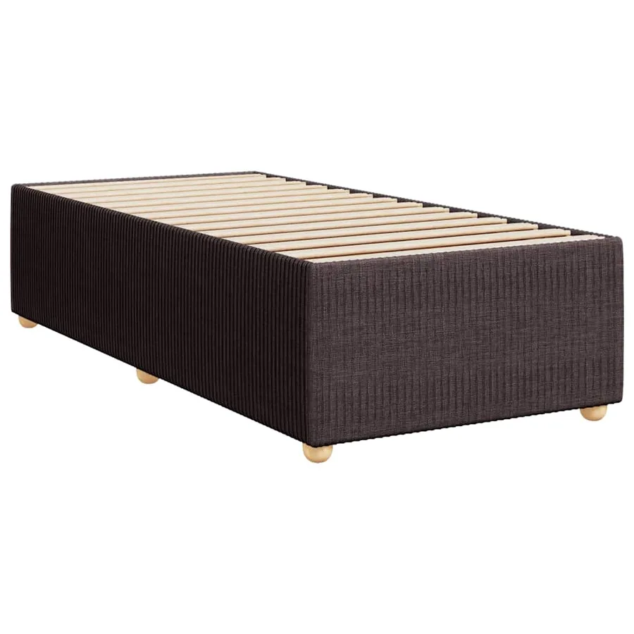 Sommier à lattes de lit avec matelas Marron foncé 100x200 cm - 7