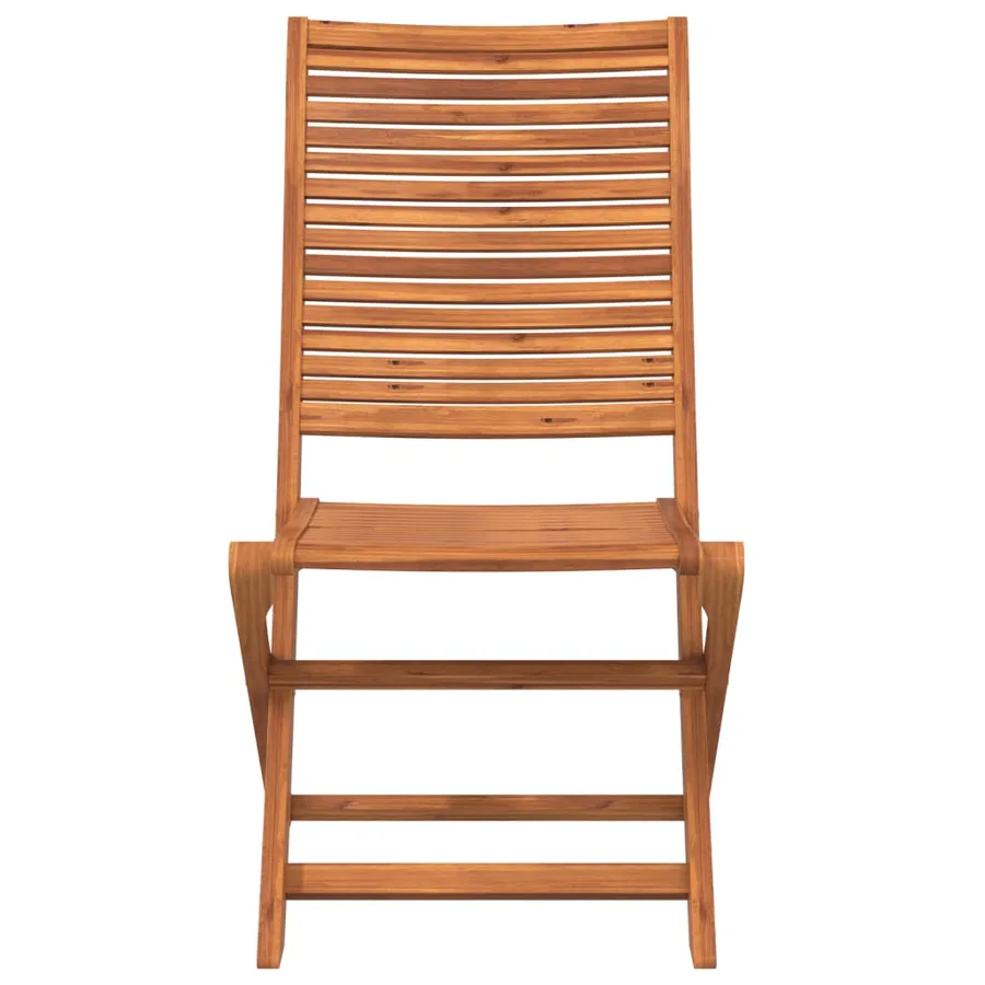Chaises de jardin pliantes lot de 6 51x66x95 cm bois d'acacia - 4
