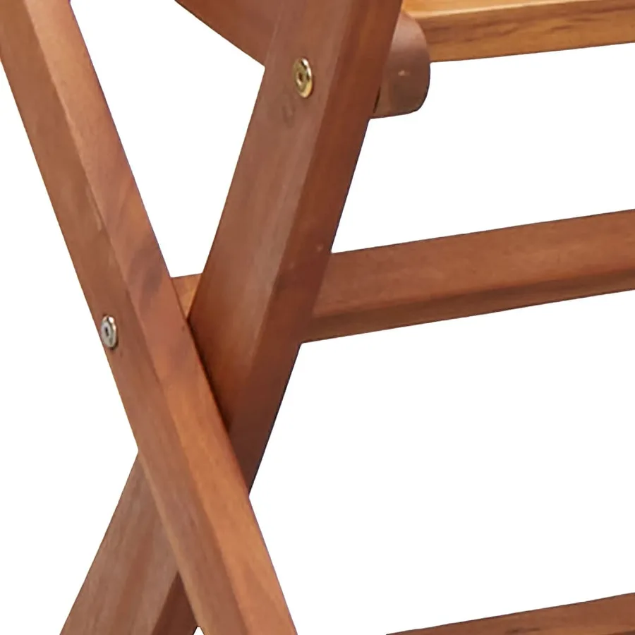 Chaises de jardin pliantes lot de 6 51x66x95 cm bois d'acacia - 8