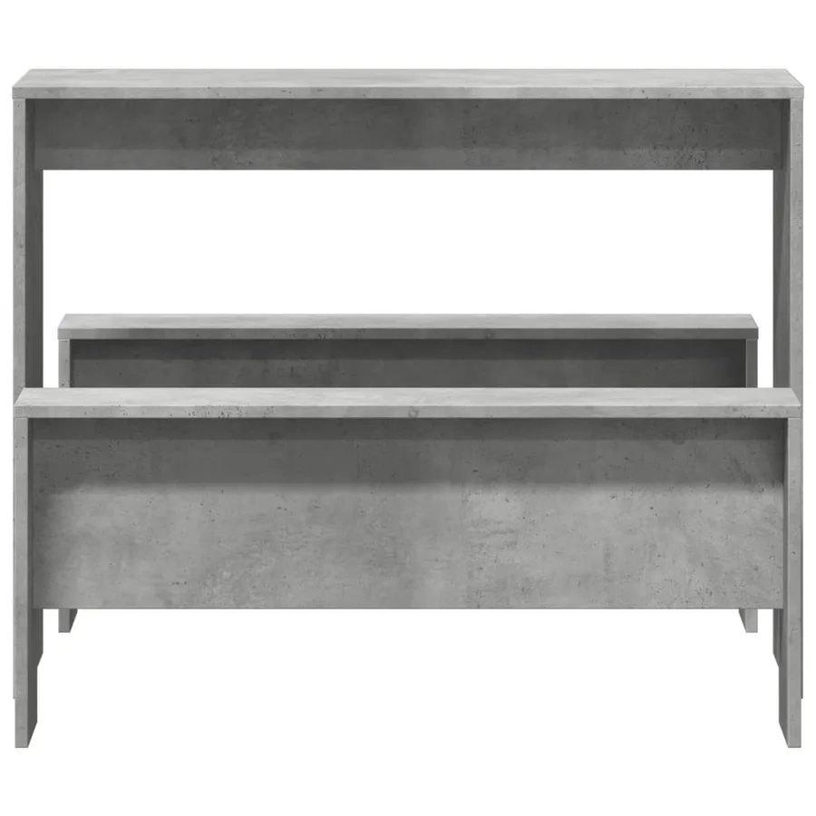 Ensemble table à manger et bancs 3 pcs bois d'ingénierie - 4