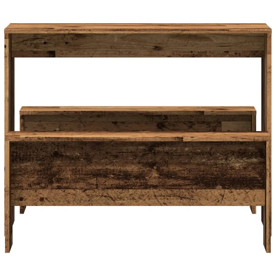 Ensemble table à manger et bancs 3 pcs bois d'ingénierie - 4