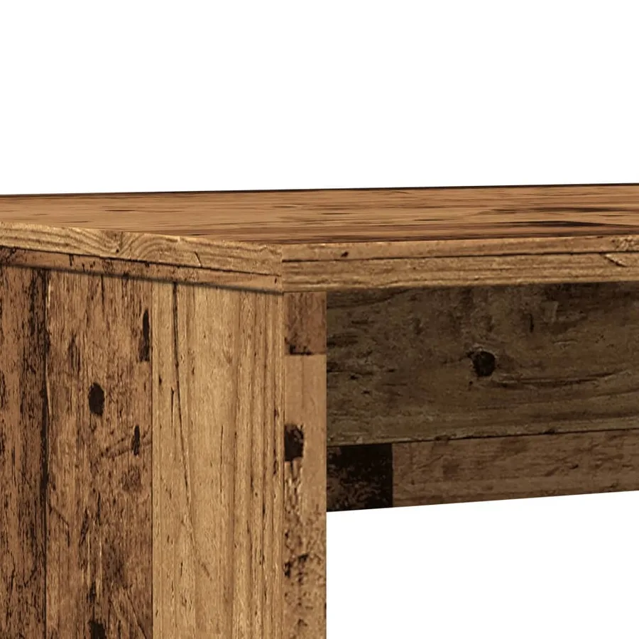 Ensemble table à manger et bancs 3 pcs bois d'ingénierie - 8