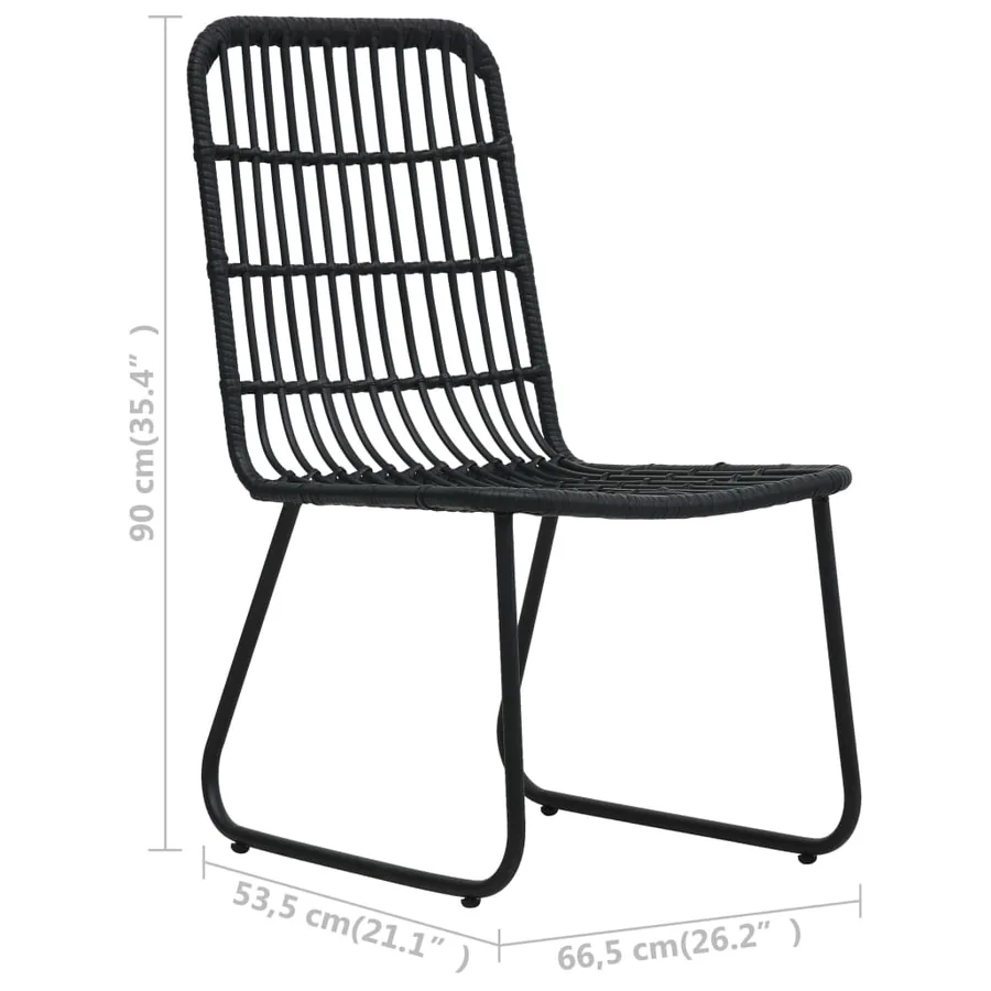 Ensemble à manger d'extérieur 5 pcs résine tressée et verre - 14