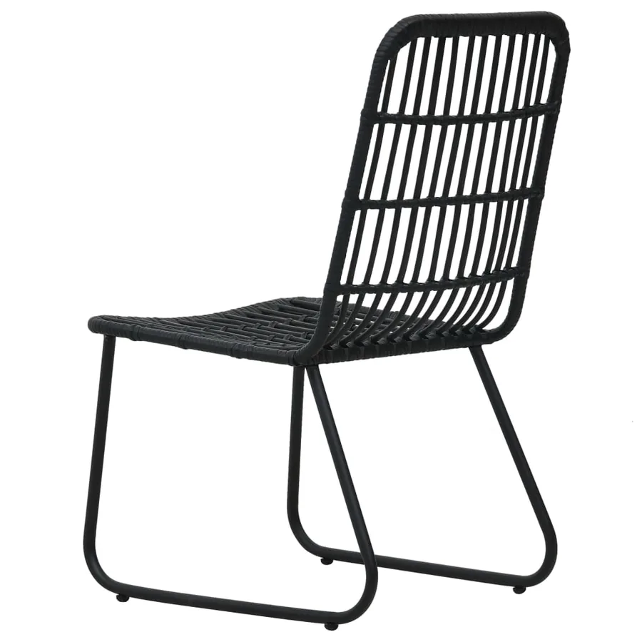 Ensemble à manger d'extérieur 5 pcs résine tressée et verre - 7