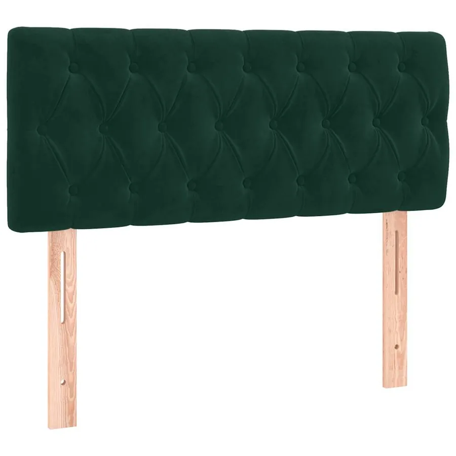 Sommier à lattes de lit avec matelas Vert foncé 100x200 cm - 6