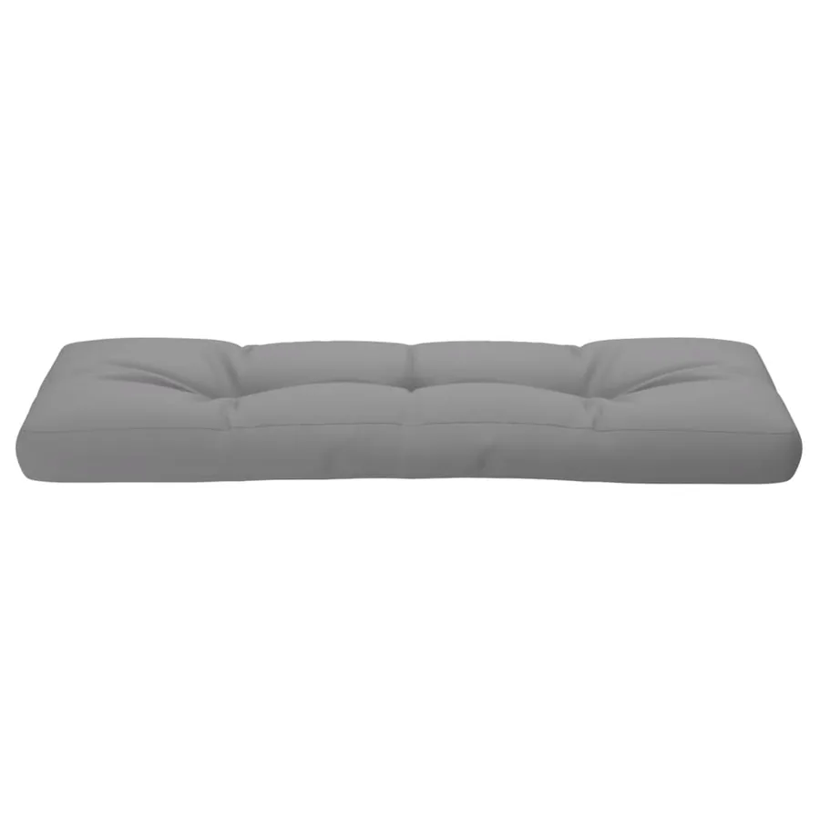 Coussin de palette gris 120x40x12 cm tissu - 5
