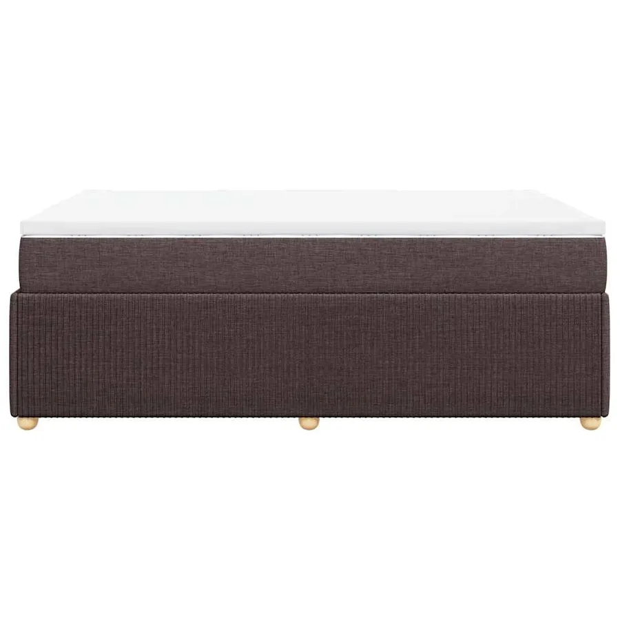 Sommier à lattes de lit avec matelas Marron foncé 120x200 cm - 5