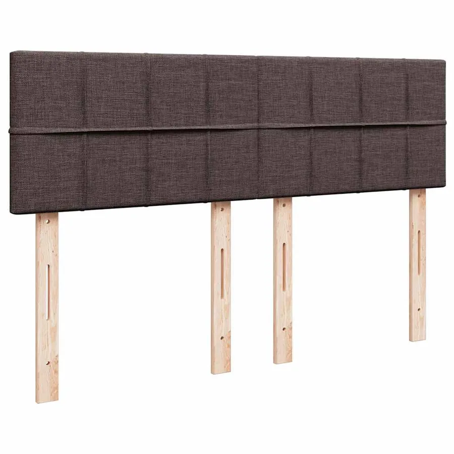 Sommier à lattes de lit avec matelas Marron foncé 140x200 cm - 7