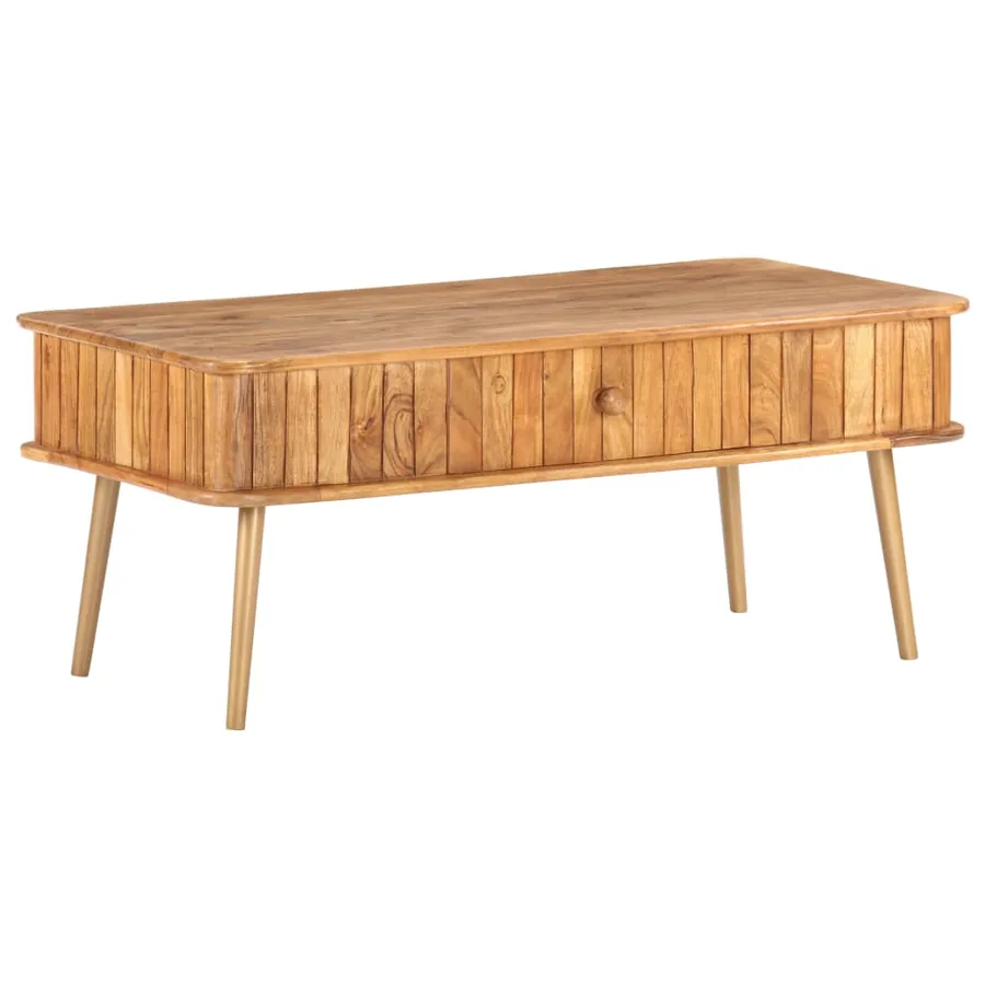 Table basse 100x50x40 cm Bois d'acacia massif - 12