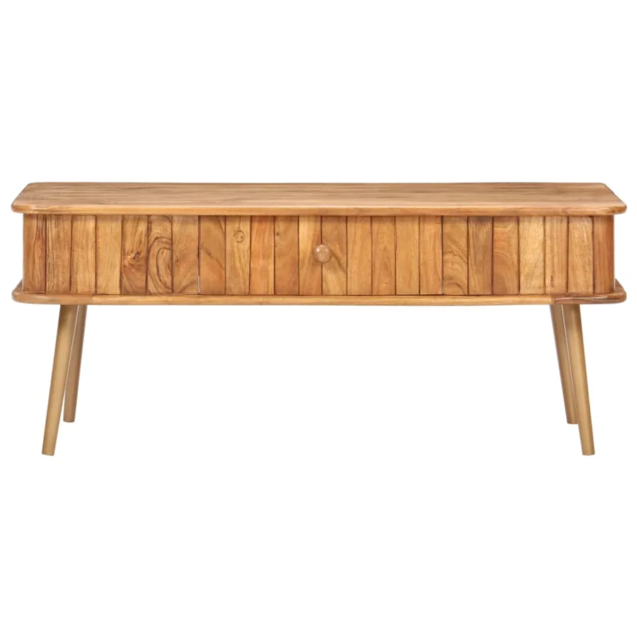 Table basse 100x50x40 cm Bois d'acacia massif - 3