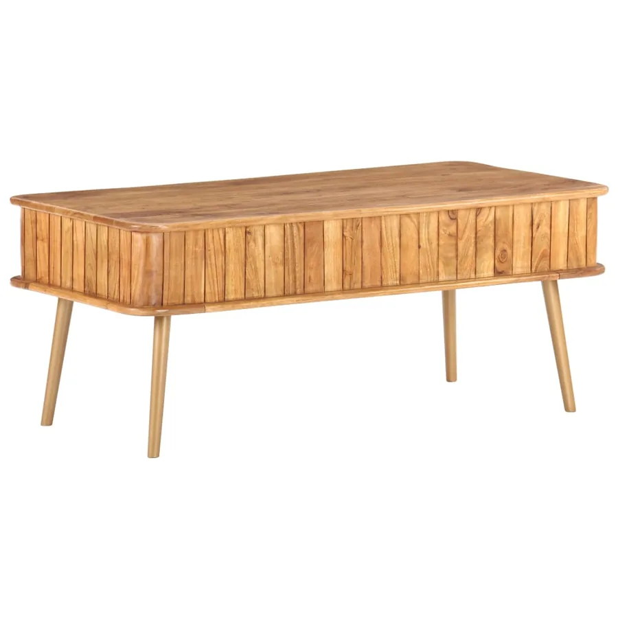 Table basse 100x50x40 cm Bois d'acacia massif - 5