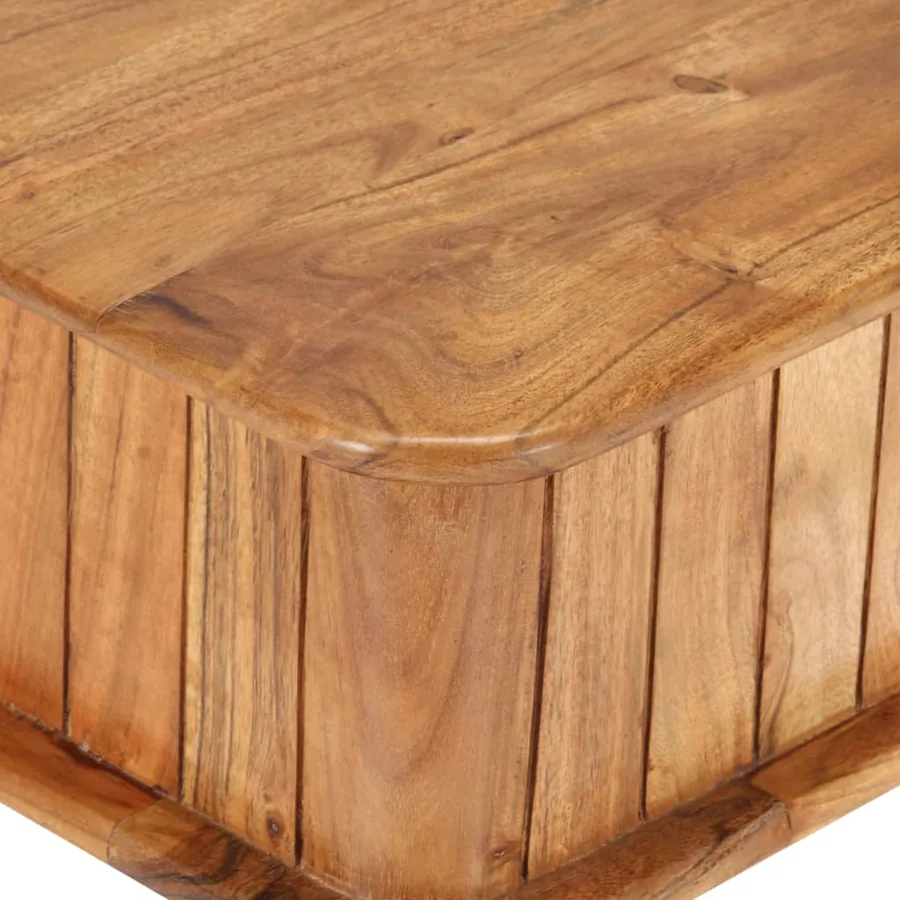 Table basse 100x50x40 cm Bois d'acacia massif - 6