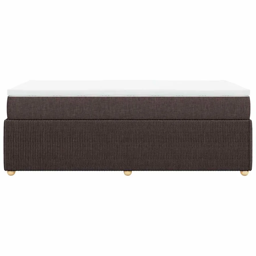 Sommier à lattes de lit avec matelas Marron foncé 80x200 cm - 5