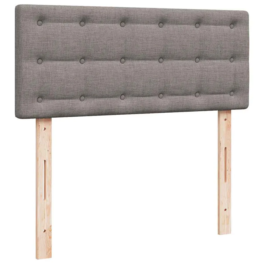 Sommier à lattes de lit avec matelas Taupe 120x200 cm Tissu - 12