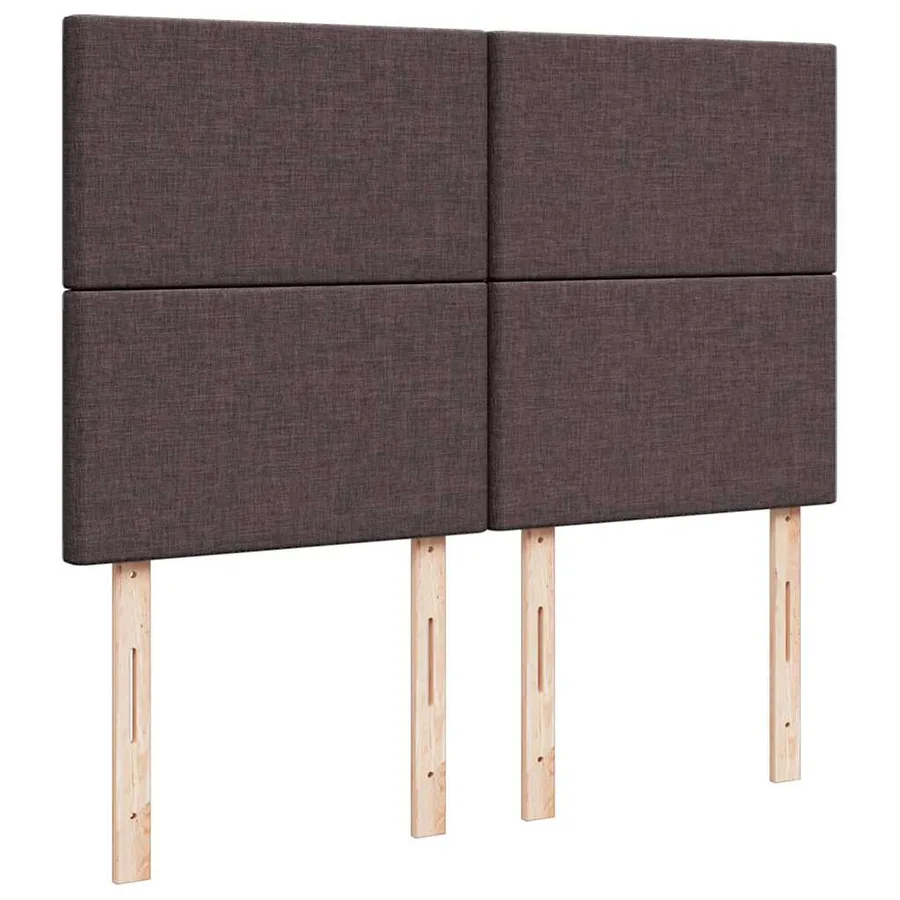 Sommier à lattes de lit avec matelas Marron foncé 140x190 cm - 12