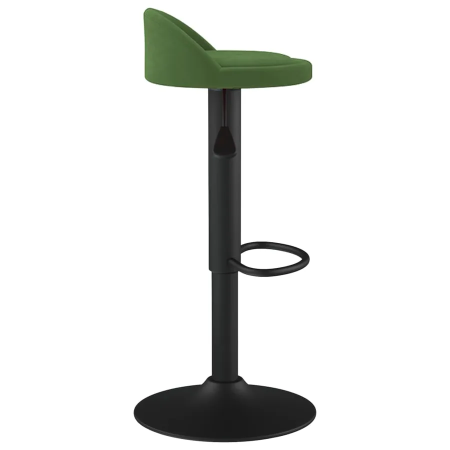 Tabourets de bar lot de 2 vert foncé velours - 5