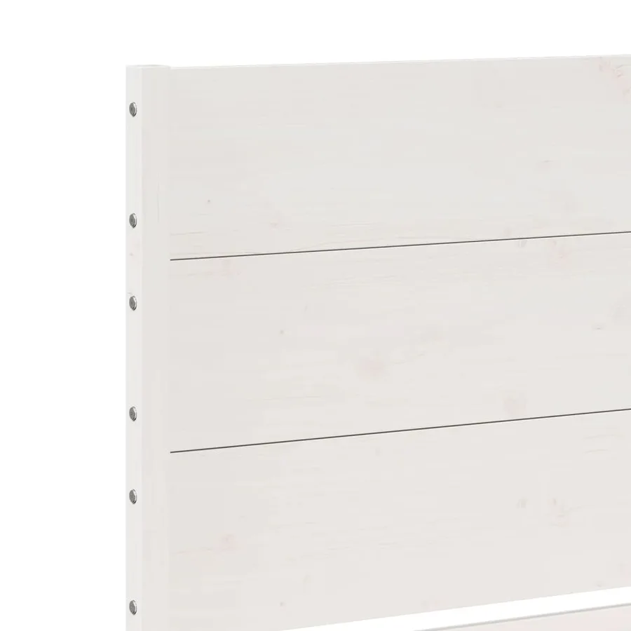 Cadre de lit extra long sans matelas 200x220 cm bois massif - 7