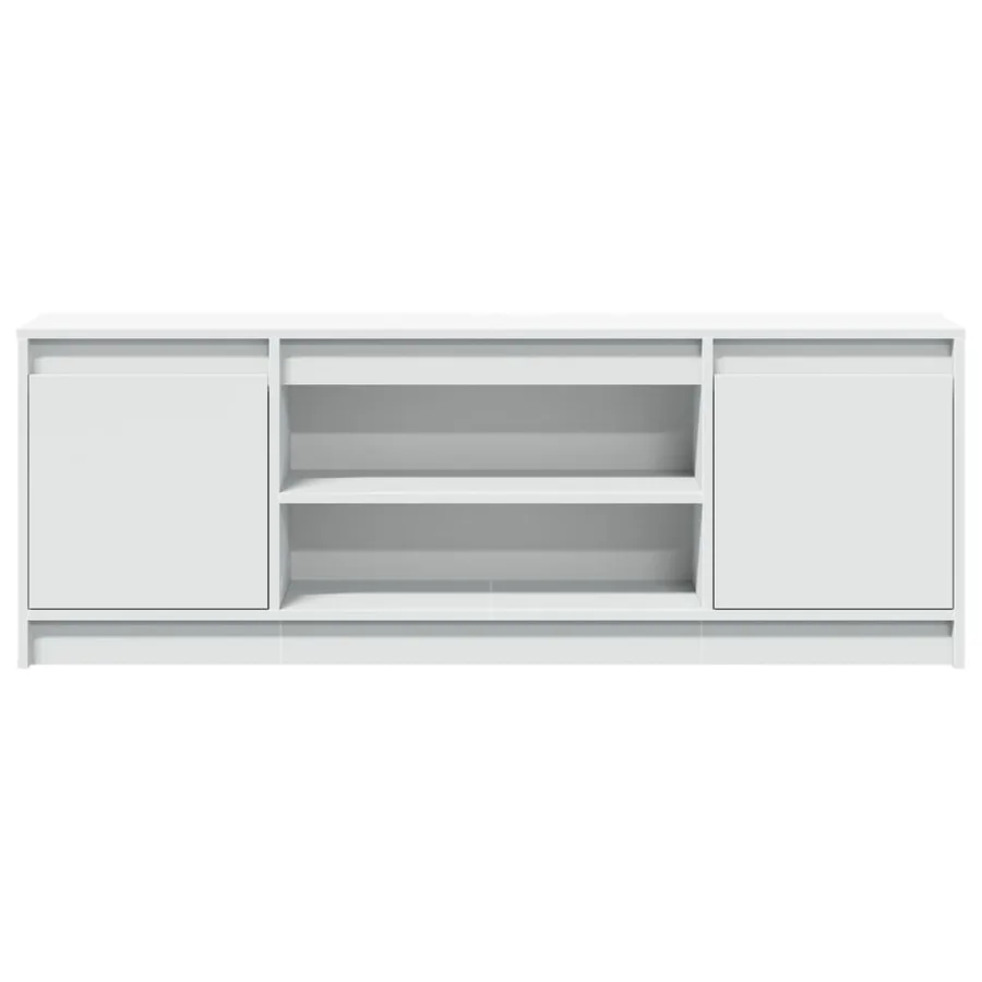 Meuble TV avec LED blanc 139,5x34x50 cm bois d'ingénierie - 6
