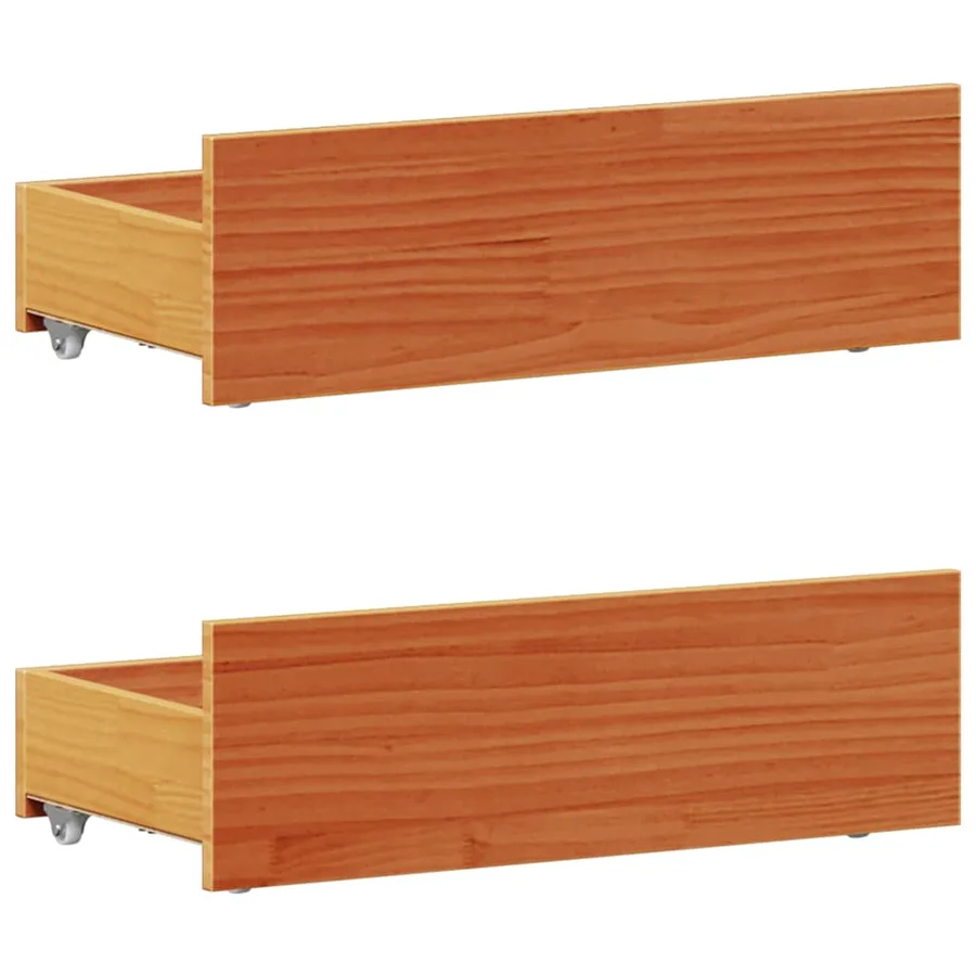 Cadre de lit sans matelas avec tête de lit 75x190 cm pin massif - 7